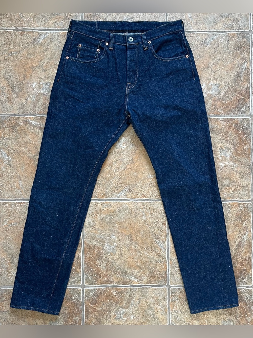 Samurai Jeans S211AX "Ai-Benkei" 18oz Natural Indigo - Relaxed Tapered